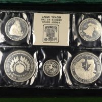 Νικαράγουα Nicaragua 1975 Proof Silver Coin Set With Case And COA