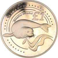 Κύπρος Cyprus Proof 1 Pound 2005 1 Monachus Seel