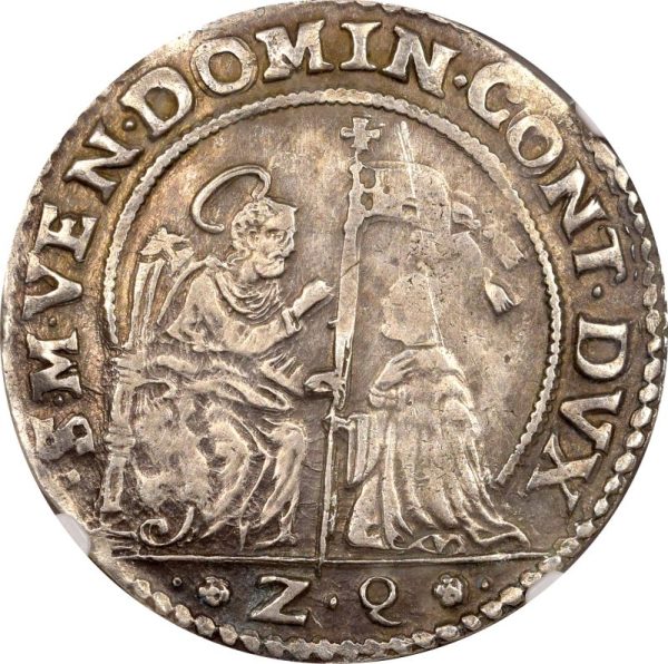 Βενετία Venice Domenico Contarini 1669 Silver Ducato Dav 4267 NGC XF Details