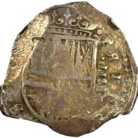 Ισπανία Spain Philip IV 4 Real Silver Cob 1621-1665 NGC AU Details