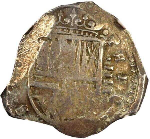 Ισπανία Spain Philip IV 4 Real Silver Cob 1621-1665 NGC AU Details