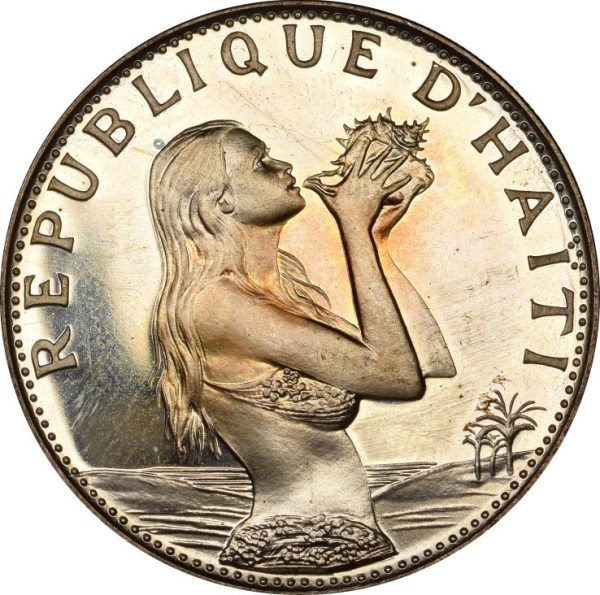 Αϊτή Republic Of Haiti Silver Proof 50 Gourdes 1973