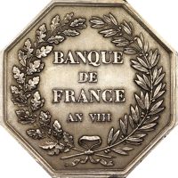 Γαλλία France Silver Medal - Token Banque De France AN VIII By Dumarest