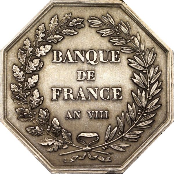 Γαλλία France Silver Medal - Token Banque De France AN VIII By Dumarest