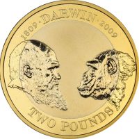 Ηνωμένο Βασίλειο United Kingdom 2009 Proof 2 Pounds Darwin