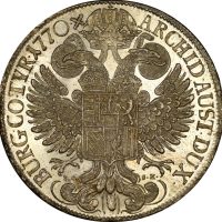 Austria 1770 Silver Thaler Maria Theresia Brilliant Uncirculated Proof Like