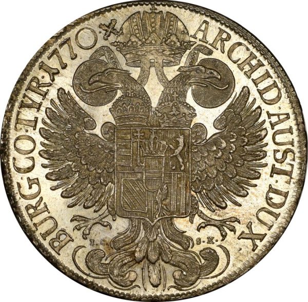 Austria 1770 Silver Thaler Maria Theresia Brilliant Uncirculated Proof Like