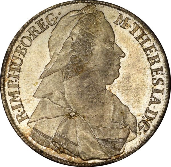 Austria 1770 Silver Thaler Maria Theresia Brilliant Uncirculated Proof Like - Image 2