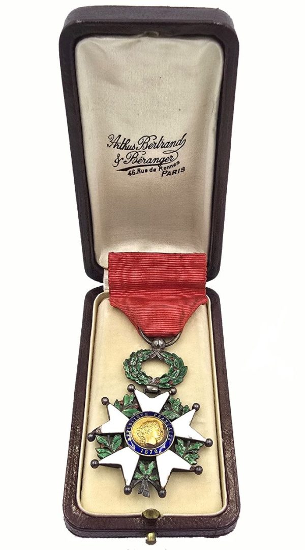 France Knight Order Legion Of Honor 1870 Medal Arthus Bertrand With Box - Image 3