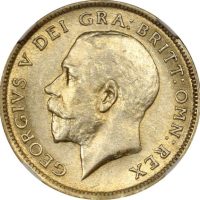Βρετανία Great Britain Silver Sixpence 1921 NGC AU58