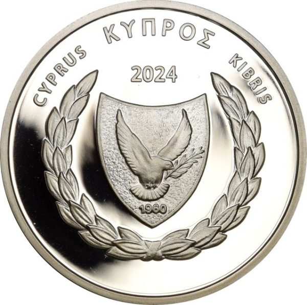 Κύπρος Cyprus Proof Αργυρό 5 Ευρώ 2024 20 Χρόνια Από την Ένταξη Στην ΕΕ - Image 2