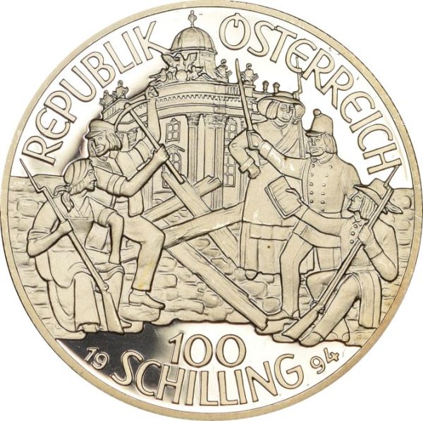 Αυστρία Austria 100 Schilling Silver 1994 Proof Archduke John of Austria - Image 2
