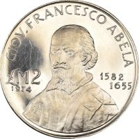 Μάλτα Malta 20 Lira 1974 Silver Proof Giovani Francesco Abela