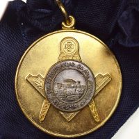 Επίχρυσο Μασονικό Μετάλλιο Στοάς 