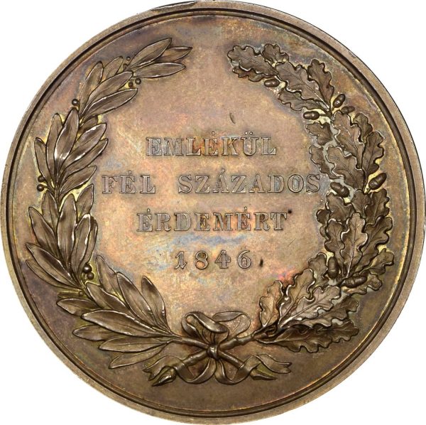 Ουγγαρία Hungary Silver Medal 1846 Archduke Josef 50 Years Palatine Of Hungary - Image 2