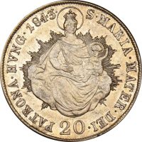 Ουγγαρία Hungary 20 Kreuzer 1843 Silver Ferdinand High Grade