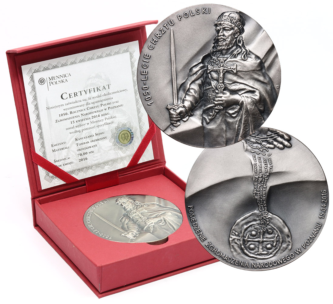 Poland Medal 1050th Anniversary of the Baptism of Poland, National Assembly Poznań 2016