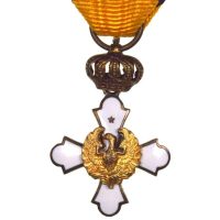 Μινιατούρα Χρυσός Ιππότης Τάγματος του Φοίνικα Βασ. Γεωργίου ΙΙ Με Κορδέλα