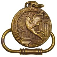 Μπρούτζινο Μπρελόκ - Μετάλλιο Ελληνική Ραδιοφωνία 50 Χρόνια 1938 - 1988