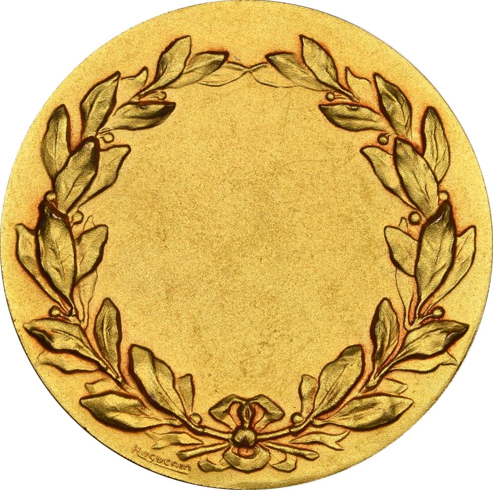 Επίχρυσο Μετάλλιο Σκοπευτική Ομοσπονδία Της Ελλάδος Κατασκευαστής Huguenin Switzerland - Image 2