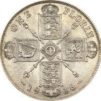 Βρετανία Great Britain One Florin 1916 Silver High Grade Βρετανία Great Britain One Florin 1916 Silver High Grade