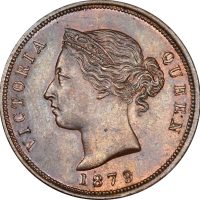 Κύπρος Cyprus Copper 1 Piastre 1879 Uncirculated Condition