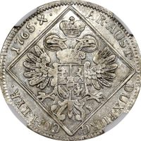 Αυστρία Austria 1765 Silver 30 Kreuzer Vienna Maria Theresa NGC AU53