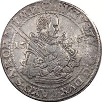 Γερμανία German State Saxony Albertine Line Silver Thaler 1586 Augustus I