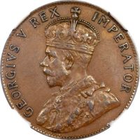Κύπρος Cyprus Copper 1/2 Piastre 1930 NGC AU55ΒΝ