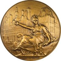 Γαλλία France Commemorative Medal Centenaire De La Reconstruction De L’ Hotel De Ville 1882-1982 Γαλλία France Commemorative Medal Centenaire De La Reconstruction De L' Hotel De Ville 1882-1982