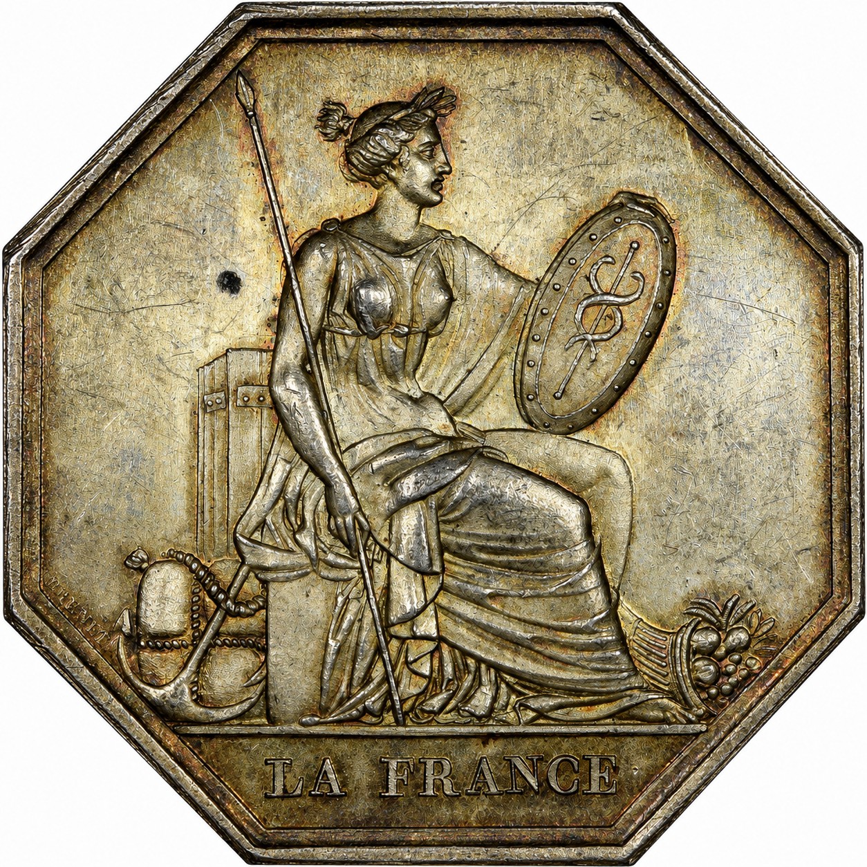 France Jeton Silver 1837 Compagnie D' Assurance Contre l' Incendie A Paris