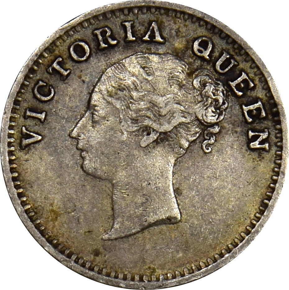 Ινδία India 2 Annas 1841 Silver East India Company Mandras Mint - Image 2